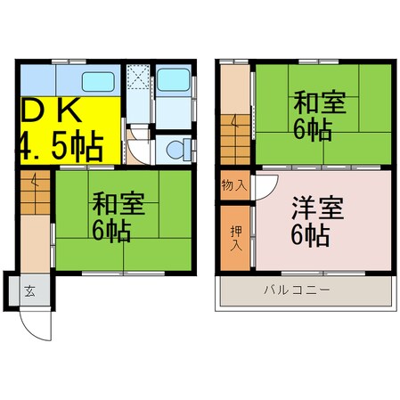 堀越アパート8丁目の物件間取画像